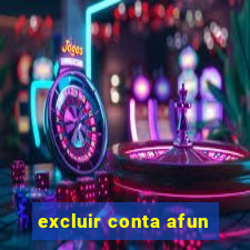 excluir conta afun